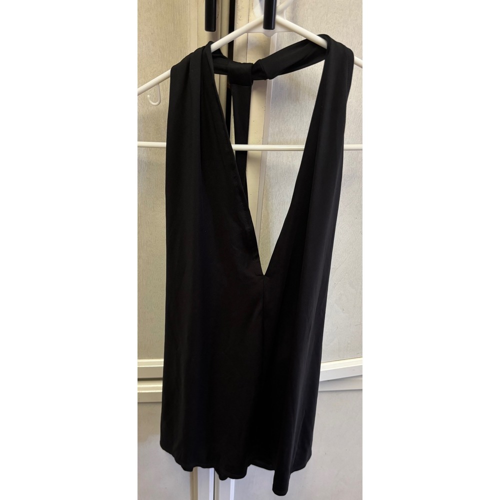 Shoedazzle Black Halter Top Sleeveless Casual Party Women's Size S